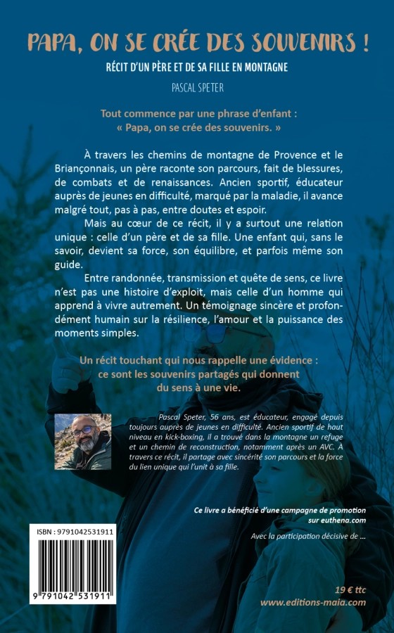 Pascal Speter publie « Papa, on se crée des souvenirs !!! », un livre témoignage déjà disponible en prévente